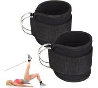 Cavigliere Cavi Palestra (2 Pezzi)- Attrezzi Fitness da Donna e Uomo per Kick Back, Allenamento dei Glutei, Leg Curl - Ankle Straps Gym