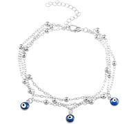 Cavigliere da donna con perline con occhi turchi, eleganti cavigliere braccialetti da donna in stile bohémien, gioielli per piedi belli e professionali