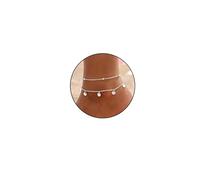 Cavigliere da donna in argento Sterling 925, regolabili, impermeabili, cavigliere da donna delicate a strati, stile bohémien, set di catenine in corda da spiaggia, gioielli per piedi regalo per