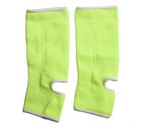 Cavigliere elastiche per kickboxing e arti marziali, sostengono i piedi durante l'allenamento (verde fluorescente, M)