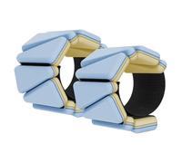 Cavigliere Pesi Braccialetto con cuscinetto bicolore in silicone for polso e caviglia, blocco di piombo for allenamento della forza, attrezzatura invisibile for fitness portatile(Blue Yellow)