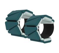 Cavigliere Pesi Braccialetto con cuscinetto bicolore in silicone for polso e caviglia, blocco di piombo for allenamento della forza, attrezzatura invisibile for fitness portatile(Blackish green)