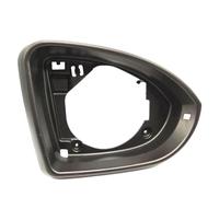 CAVINBDZ Copertura Specchietto Retrovisore Supporto Telaio Specchio Laterale Auto per VW per Golf 7 MK7 7,5 GTI R-L&ine Retrovisore Alloggiamento Telaio Vetro Surround Staffa Accessori (Black-Right)