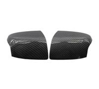 CAVINBDZ Nero Lucido Laterali Specchietto Retrovisore Copertura Tappi per F&ORD per Focus MK2 2005 2006 2007 2008 Auto Styling Accessori (Carbon Look)
