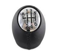 CAVINBDZ Per Renault Per ESPACE MK4 2002-2008 MPV Pomello Del Cambio Per Auto Pomello Del Cambio A Sfera Testa A Palla Di Mano Tappi Cromati(R123456 leather)