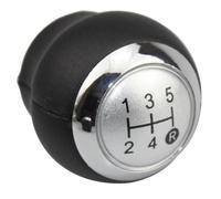 CAVINBDZ Pomello Cambio Per Toyota Per Corolla Per RAV4 Per Avensis Per Yaris Per Verso Pomello Del Cambio A 5/6 Marce (Silver 5 speed)