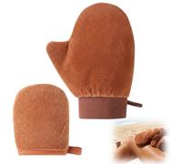 CAVIXO 2 Guanti per Abbronzatura Finta | Grande e Piccolo | Misure grandi e piccole, superficie in flanella morbida, applicazione uniforme, protegge le mani