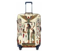 Cavizow Antico Egitto Modello di Viaggio Dei Bagagli Copertura Elastica Della Valigia Coperture Lavabile Anti Graffio Dei Bagagli Coperture, Multicolore, L (Fits 25-28 in Luggage)