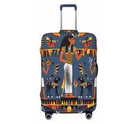 Cavizow Copertura elastica per valigie da viaggio a tema Egitto egiziano, lavabile, antigraffio, S-XL, multicolore, L (Fits 25-28 in Luggage)