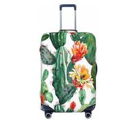 Cavizow Copertura elastica per valigie da viaggio con motivo cactus tropicale, lavabile, antigraffio, S-XL, Multicolore, L (Fits 25-28 in Luggage)