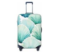 Cavizow Copertura elastica per valigie da viaggio con motivo di conchiglie ad acquerello e oceano, lavabile, antigraffio, S-XL, Multicolore, L (Fits 25-28 in Luggage)