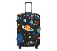Cavizow Copertura elastica per valigie da viaggio, lavabile, antigraffio, S-XL, Multicolore, L (Fits 25-28 in Luggage)