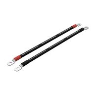 Offgridtec cavo batteria 1 m 25mm² con capicorda M10 su entrambi i lati, resistente olio/freddo/UV, ritardante di fiamma, per dispositivi con terminale a vite M10, ideale regolatori carica, rosso/nero