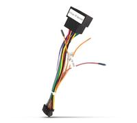 Cavo 16 Pin Adattatore ISO Cavo Connettore 16 Poli Standard ISO Adattatore per Android Autoradio Universale, con Linee di Controllo del Volante e Linea di Controllo Inverso, Adattatore Cavo 16 Poli