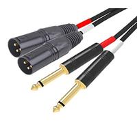 RIDEM CAVO AUDIO 2 X XLR M / 2 X 6.3MM - 3MT (RDM C103)**PUOI PAGARE ANCHE ALLA CONSEGNA!!!**