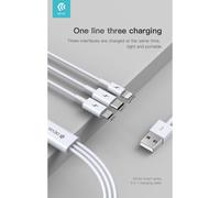Cavo 3in1 da usb a type c / micro / lightning devia 1,2mt