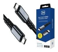 Cavo 3MK Hyper Cable N-Series USB-C/USB-C Thunderbolt 4 2 m 240W Nero
