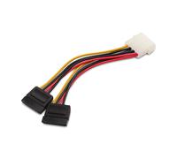 Cavo 4 Pin Molex a Doppio SATA - 15cm Bulk - SPEDITO IN 24H