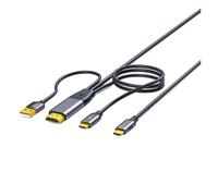 Cavo 4K 60Hz Da HDMI A USB C Con Alimentatore, Supporto Touch Control E Occhiali VR, Compatibile Con Console Di Gioco, Monitor(2m,HDMI to Type-C)