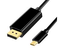 Cavo 4K 60Hz USB tipo C a DisplayPort, 1,8 m, 4K x 2K, USB 3.1 a DP UHD, cavo convertitore per MacBook Pro, iMac, laptop XPS, Galaxy S8/S9/S10 a proiettore monitor HDTV, 1,8 m