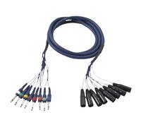 Cavo 8 XLR/M 3P a 8 Jack mono 3m - DAP FL62300