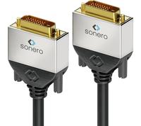 Cavo a doppio link Sonero DVI 3.0m. Lunghezza del cavo: 3 m, connessione 1: DVI-D, connessione 2: dvi-d. Diametro del cavo: 6,5