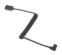 Cavo a Molla Femmina Antiabrasione 8K60Hz Design dell'interfaccia Multimediale a Spirale a Spirale OD4.0 HD Multimedia Cavo a Spirale da 1,2 M per Cellulare (Piegato a sinistra di 90 gradi)