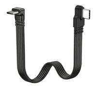 Cavo a nastro corto FPC da USB-C a USB-C, 10/30/50 cm, cavo di ricarica piatto di tipo C ultra flessibile, connettore ad angolo retto a 90 gradi per tablet, laptop, telefono, controller cardanico, DJI