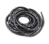 Cavo a spirale, 1 pz. Organizzatore for avvolgimento cavi, guaina for tubi a spirale, diametro interno da 4 mm a 30 mm, fascette for tubi, avvolge il cavo(Black,16mm x 5 Meter)