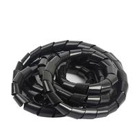 Cavo a spirale, 3 metri di cavo a spirale protettivo 3 mm 4 mm 5 mm 8 mm 10 mm tubo di avvolgimento nero guaine for cavi avvolgibili a spirale guaina avvolge il cavo(4mm tube diameter)