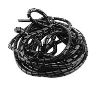 Cavo a spirale a W o per cavi di casa e ufficio, 0 mm (bianco) (nero)