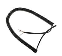 Cavo a Spirale Elastico Retrattile, Confezione da 2 Cavi a Spirale a 4 conduttori e 4 Pin for rimorchi for Auto 0,2 mm2 Svuota più Dimensioni(Undraw 1.25 Meters)