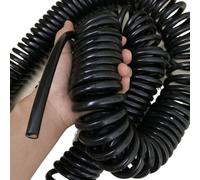 Cavo a spirale elettromagnetico a spirale retrattile, 2 conduttori da 2,5 mm quadrati, con molla a spirale ad alta elasticità