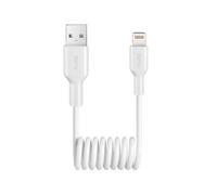 Cavo a spirale USB-A - iPhone Lightning 12W 1m - Bianco