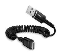 Cavo a spirale USB C, corto, per Samsung Galaxy S25 S24 + S23 S22 S21 S20 A16, iPhone 16 15 Pro Max, Google Pixel 9, Xiaomi, LG