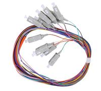 Cavo a treccia in fibra Classe portante multimodale Livello 12 poli SC UPC 62,5 125 con guscio in PVC Elevata stabilità Bassa perdita di inserzione per sistemi di comunicazione in