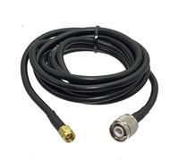Cavo a treccia RF con terminali a crimpare dritti da spina maschio TNC RG58 a SMA, 6 pollici ~ 20 m(6FT (2M))