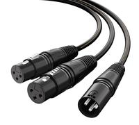 CAVO A Y DOPPIO XLR FEMMINA A XLR MASCHIO 3M AUDIO PROFESSIONALE