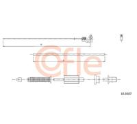 Cavo acceleratore 10.0387 COFLE per RENAULT CLIO I