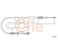 Cavo acceleratore 10.1011 COFLE per SEAT VW