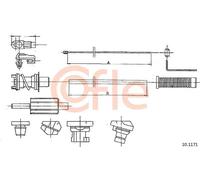 Cavo acceleratore 10.1171 COFLE per CITROËN PEUGEOT FIAT