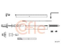 Cavo acceleratore 10.1177 COFLE per CITROËN PEUGEOT