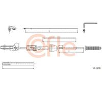 Cavo acceleratore 10.1178 COFLE per PEUGEOT CITROËN