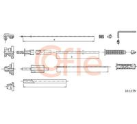 Cavo acceleratore 10.1179 COFLE per CITROËN PEUGEOT MAZDA