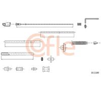 Cavo acceleratore 10.1180 COFLE per PEUGEOT CITROËN FIAT LANCIA