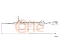 Cavo acceleratore 11.065 COFLE per VW TRANSPORTER T3 Autobus