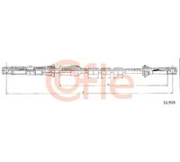 Cavo acceleratore 11.919 COFLE per FORD TRANSIT Autobus TRANSIT Furgone
