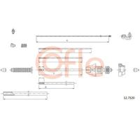 Cavo acceleratore 12.7320 COFLE per PEUGEOT CITROËN