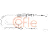 Cavo acceleratore 14.4304 COFLE per VW TRANSPORTER T4 Autobus