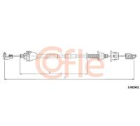 Cavo acceleratore 3.RE001 COFLE per RENAULT KANGOO Express KANGOO